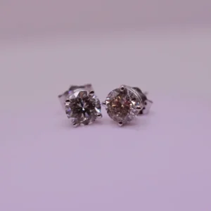 1.25TCW Diamond Solitaire Stud Earrings